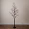 7ft. Pre-Lit Halloween Deluxe Black Twig Artificial Tree with 180 Orange & Purple LED Lights